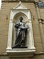 "Arte di Cambio (Bankerler Loncası)" için Aziz Matta (Saint Matthew) heykeli