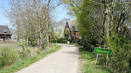 Ortseingang Hannöver bei Berne