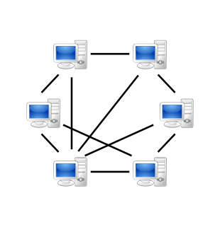 Peer-to-peer type of decentralized and distributed network architecture