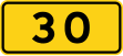 Danish national road number sign