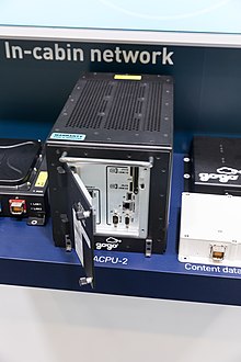 Gogo ACPU-2 (Airborne Control Processor Unit), the server placed onboard aircraft Passenger Experience Week 2018, Hamburg (1X7A3707).jpg