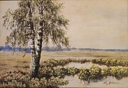 Пейзаж з бярозамі, 1931