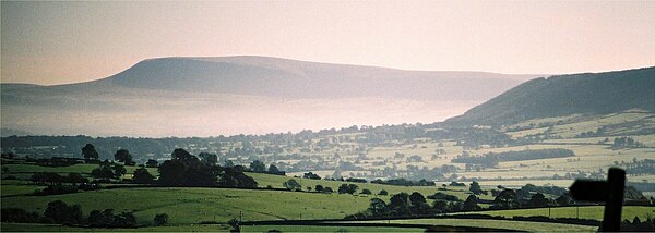 Pendle from the west. (Longridge Fell is to the right.)