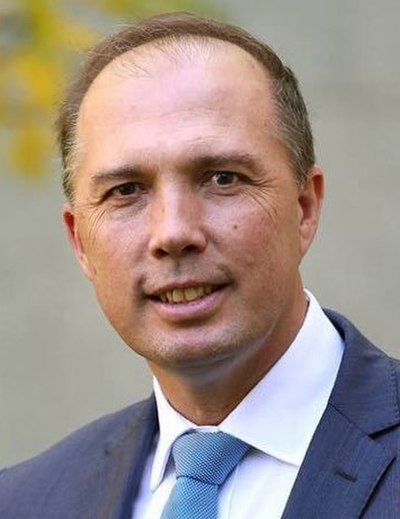 Image: Peter Dutton at Parliament House cropped