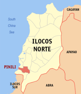 Kaart van Pinili