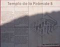 Piramide B temple signboard Perspective edition and crop by the GIMP