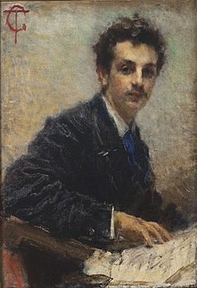Portrait of Benedetto Junck by Tranquillo Cremona, 1874