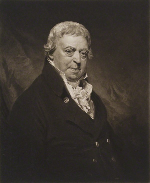 A mezzotint portrait of Ferguson by William Ward, after Sir William Beechey, published 1818