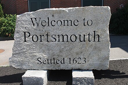 Welcome sign in downtown Portsmouth