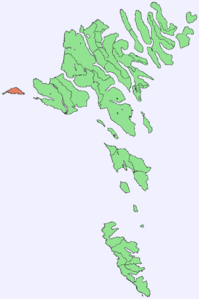 Ubicación de Mykines