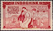 Thumbnail for File:Poste Aérienne Française pour la protection de l'enfance indigène (22nd June 1942) Emeraldbooksandstamps 04.jpg