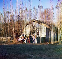 Russian settlers in Central Asia, present-day Kazakhstan, 1911 Prokudin-Gorskii Russians in Central Asia.jpg