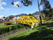 Voetgangersbrug in Bogota