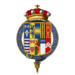 Quartered arms of Sir Thomas Burgh, 7th Baron Strabolgi, KG.png