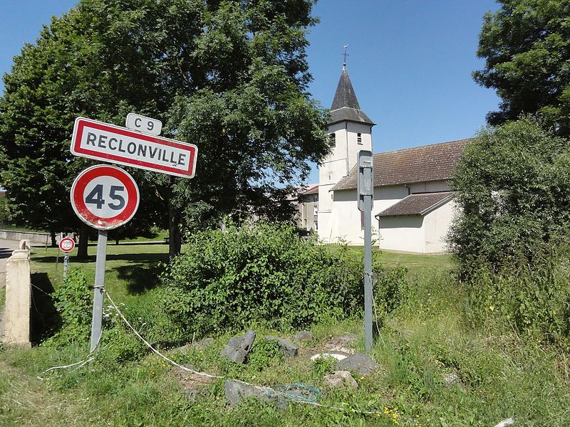 File:Réclonville (M-et-M) city limit sign.jpg