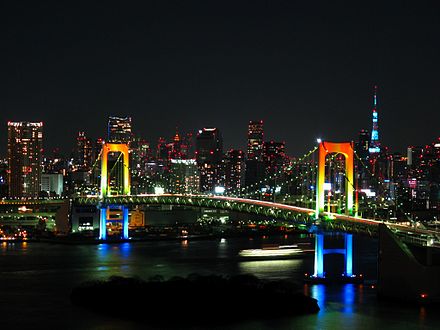 Shuto Expressway on Rainbow Bridge