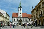 Historisk kjerne og gamlebyen (slottet) i Varaždin