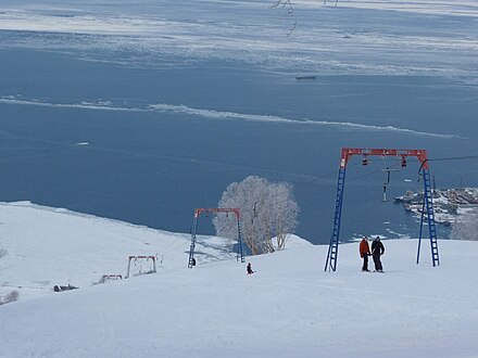 Krasnaya Sopka (red hill) next to the city