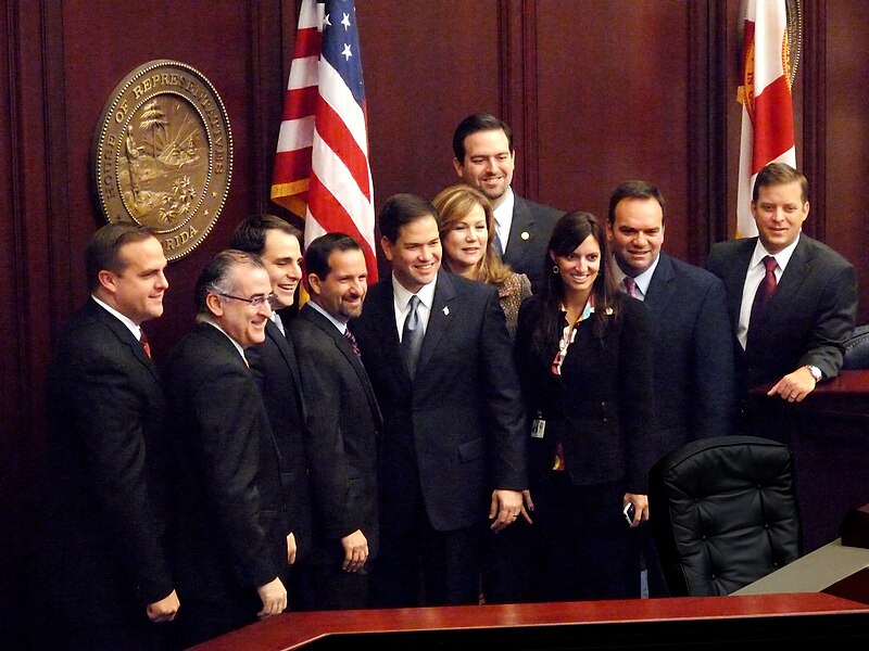 File:Republican Hispanic caucus members join U.S. Senator Marco Rubio.jpg