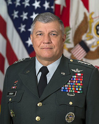 <span class="mw-page-title-main">Richard A. Cody</span> 31st Vice Chief of Staff of the United States Army