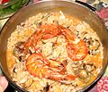 Risotto aux gambas.