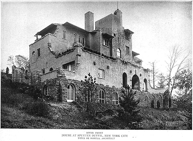 River front of the house in Spuyten Duyvil