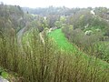 Individuelle Stadtbesichtigung am frühen Samstag­nachmittag: Blick ins Neckartal Richtung Kraftwerk