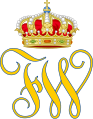 Royal Monogram of Frederick William, Grand Duke of Mecklenburg-Strelitz.svg