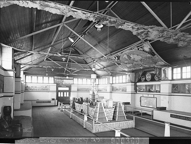 File:SLNSW 11339 Interior of the Wine Pavilion Thomas Hardy Sons exhibit Sydney Showground.jpg