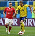 Shaqiri in einem Spiel gegen Schweden