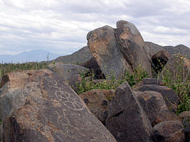 Saguaro National Park Petroglyphs at Saguaro NP 9817.jpg