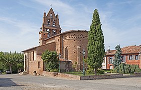 Saint-Sauveur, Haute-Garonne, France. Church of the Holy Saviour, aspe. View to Northwest.