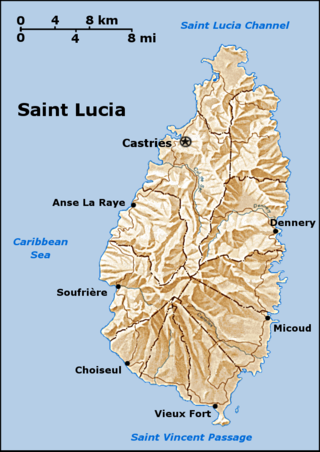 <span class="mw-page-title-main">Geography of Saint Lucia</span> Geography of the island country Saint Lucia
