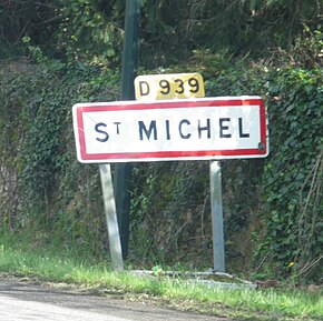 Saint Michel, Gers, panneau.JPG