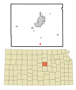 Saline County ve Kansas içindeki konum