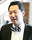 Santa J. Ono, immunologist, 28th President of the University of Cincinnati, 15th President of the University of Michigan; 15th President & Vice-Chancellor of the University of British Columbia Santa-Ono-2015-1.jpg