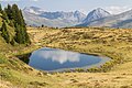 * Nomination Mountain trip from Arosa via Scheideggseeli (2080 meter) en Ochsenalp (1941 meter) to Tschiertschen. Lovely mountain lake Scheidegg Seeli (2080 meters). --Famberhorst 06:05, 23 October 2017 (UTC) * Promotion Good quality. --Jacek Halicki 08:39, 23 October 2017 (UTC)