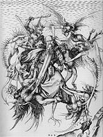 Мартин Шонгауер, Святий Антоній і демони. XV ст.