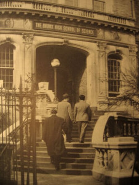 The former Gothic building at Creston Avenue and 184th Street that housed the school from its founding in 1938 until 1959