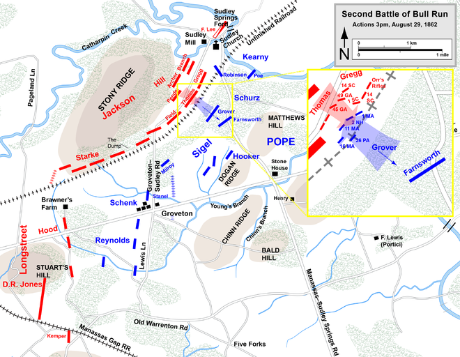 August 29, 3 p.m.: Grover's attack