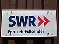 Informationsschild des Südwestrundfunks