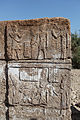 Relief am zweiten Durchgang, linker Pfosten, Kapelle des Horudja