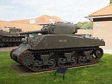 M4(105). Sherman M4 (105) at the Cavalerie museum.JPG