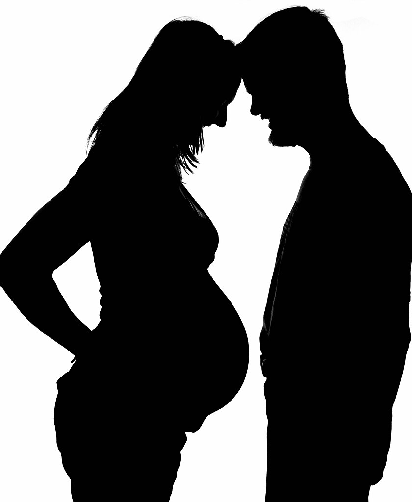 FileSilhouette or a pregnant woman and her partner-14Aug2011 clean pic