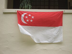 Vlag Van Singapoer: Simboliek, Ontwerp, Geskiedenis