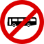 Señales de tráfico de Singapur - Señal restrictiva - No buses.svg