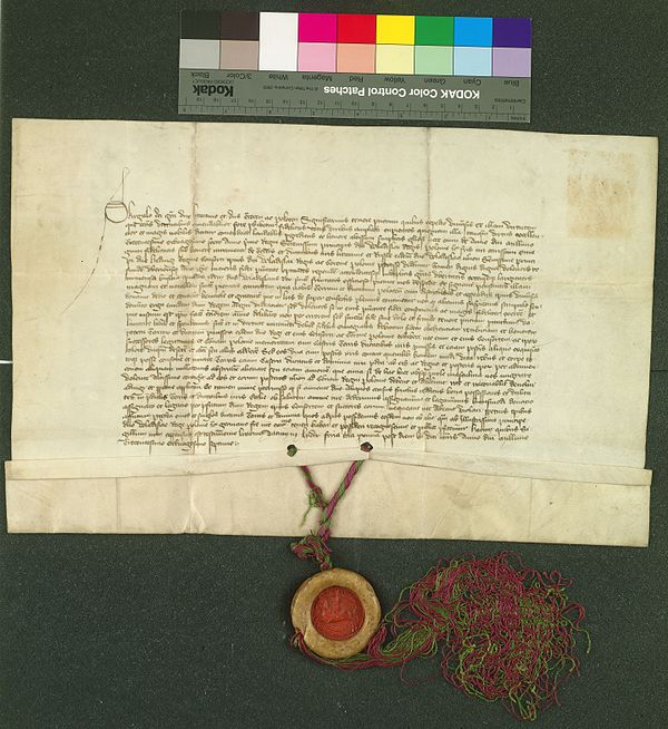 Document with attached Seal of Skirgaila (18 June 1387)