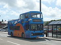 Southern Vectis 601 Horse Ledge (N411 JBV), Volvo Olympian/Northern Counties Palatine, at the Co-op, Shanklin, Isle of Wight on the Shanklin Steamer.