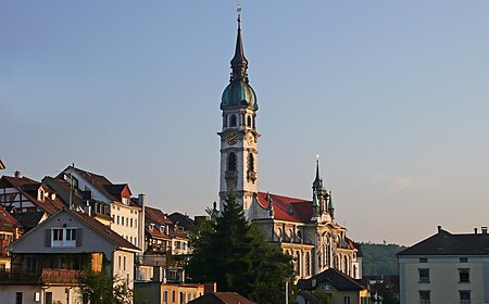 St.Nikolaus (Frauenfeld) im Abendlicht