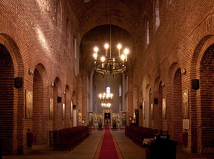 Interior of the ancient Saint Sofia Church.